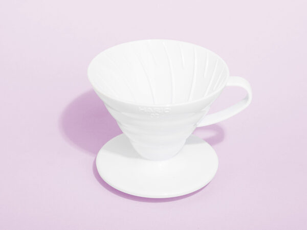 Пуровер Hario V60 02 білий пластиковий